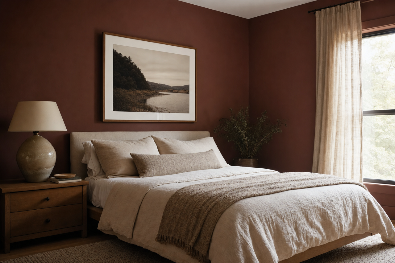 Tavern Mahogany by Valspar on interiors
