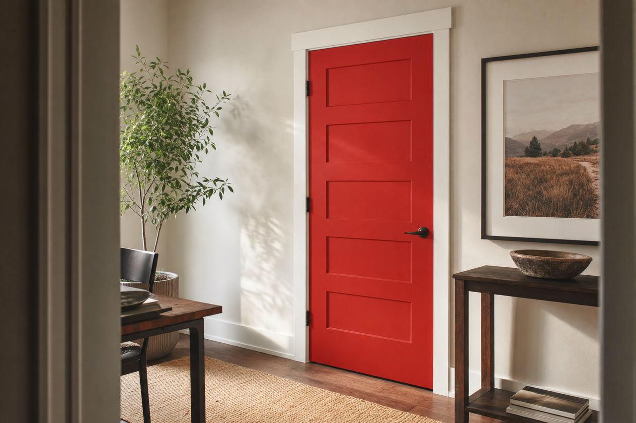 Million by Benjamin Moore on interior-doors
