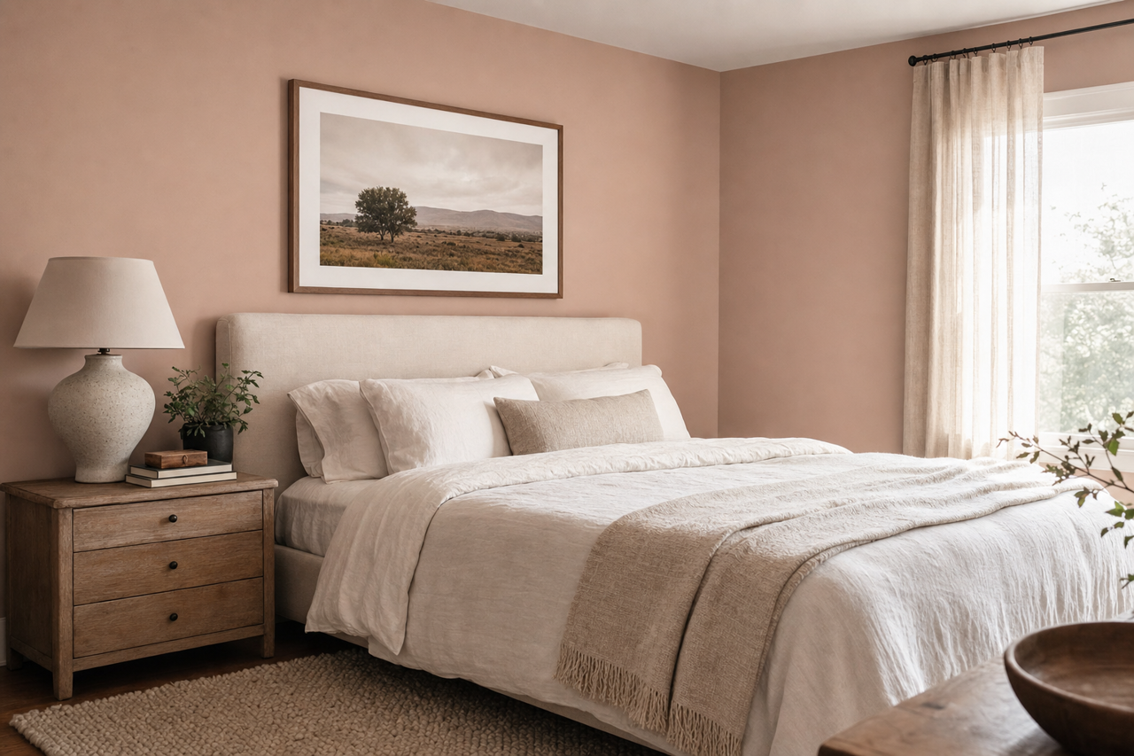 Glamorous Taupe by Valspar on interiors