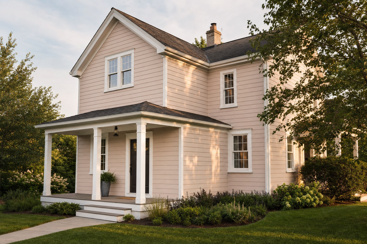 Badlands Taupe by Valspar on exterior