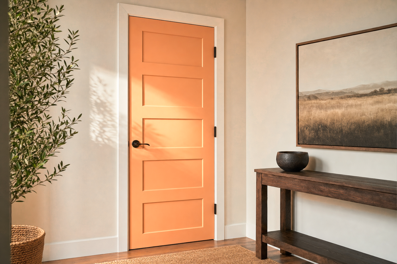 Warm Cider by Valspar on interior-doors