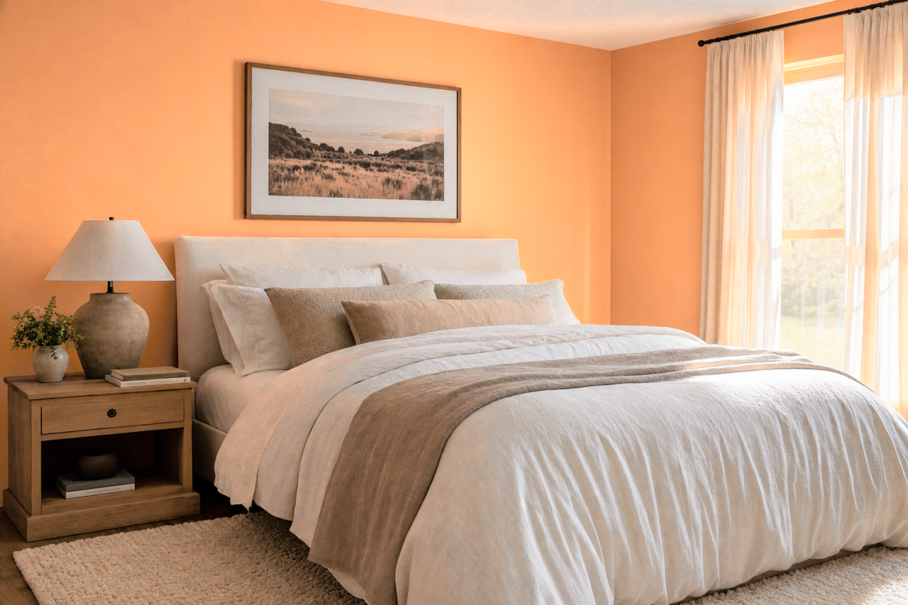 Warm Cider by Valspar on interiors