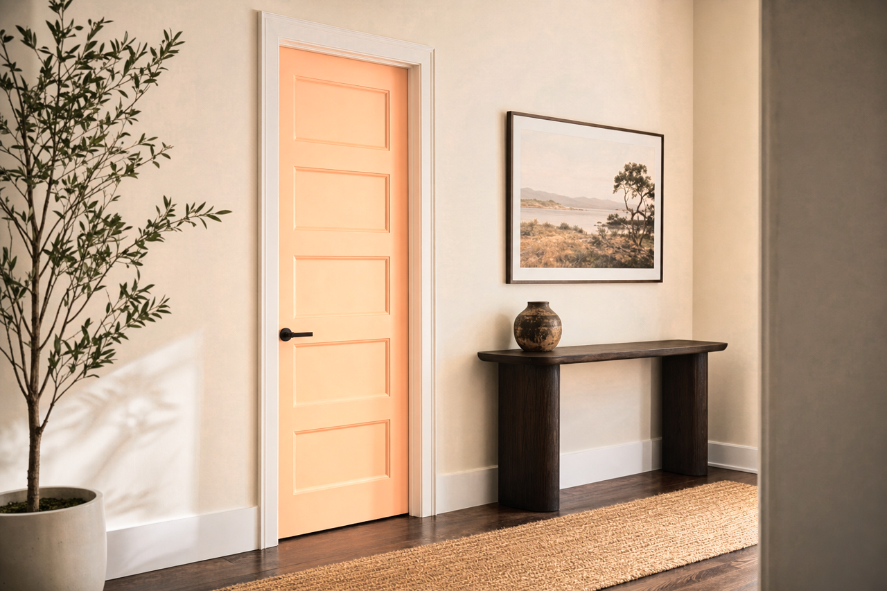 Coral Gable by Valspar on interior-doors