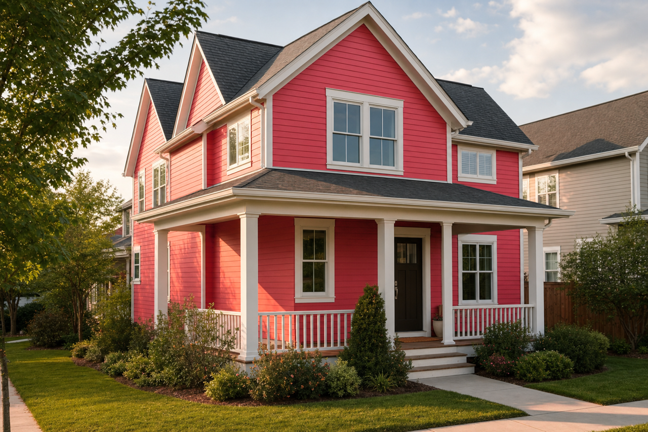 Berry by Benjamin Moore on exterior