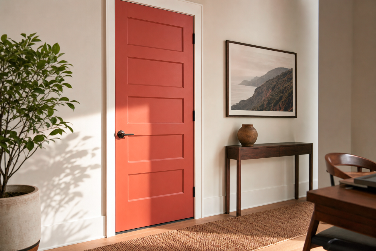 Island Salsa by Valspar on interior-doors