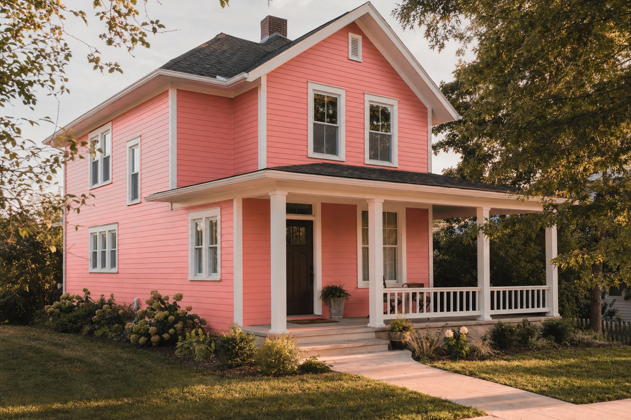 Amber Rose by Valspar on exterior
