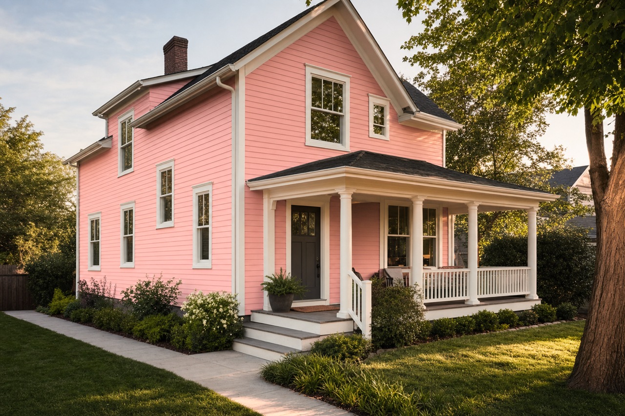Brushed Rose by Valspar on exterior