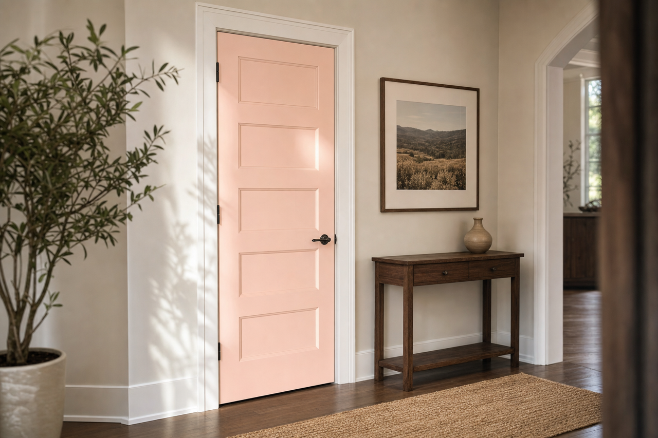 Snow Pa by Valspar on interior-doors