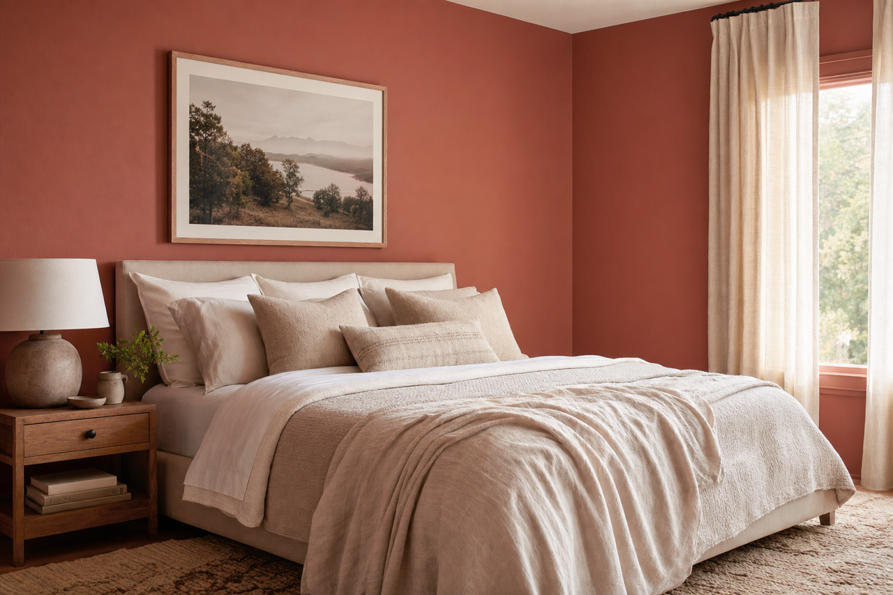 Tropical Nut by Valspar on interiors