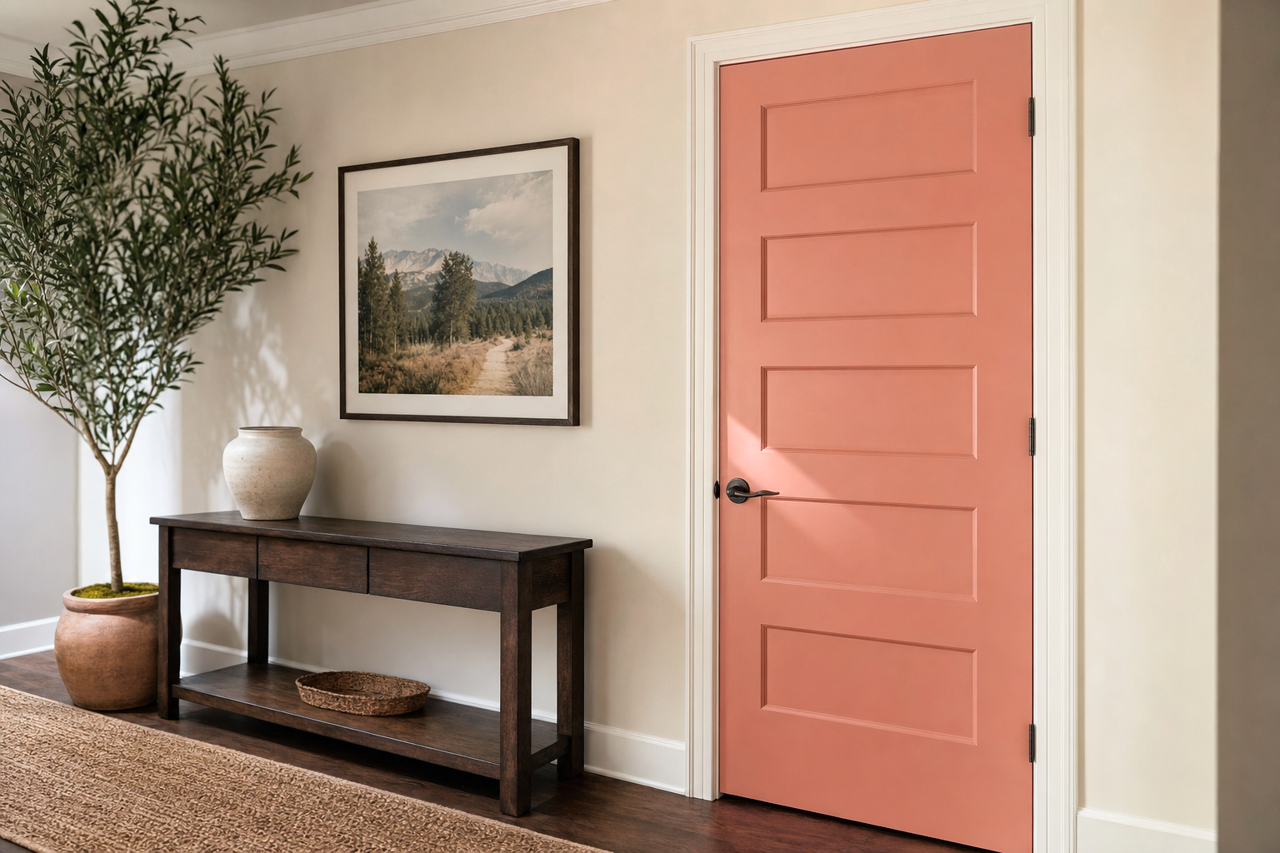 Terra Earth by Valspar on interior-doors