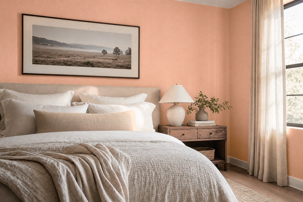 Arizona Dust by Valspar on interiors