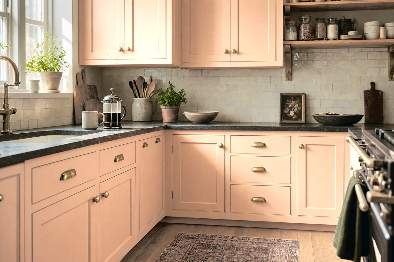 Colorado Skyline by Valspar on cabinets