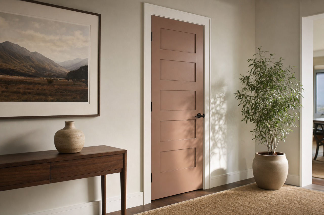 Sea Lion Brown by Valspar on interior-doors