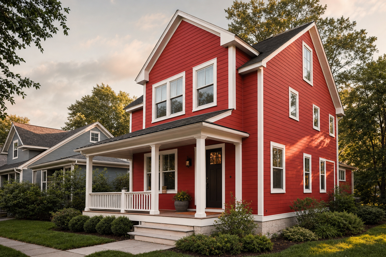 Deep by Benjamin Moore on exterior