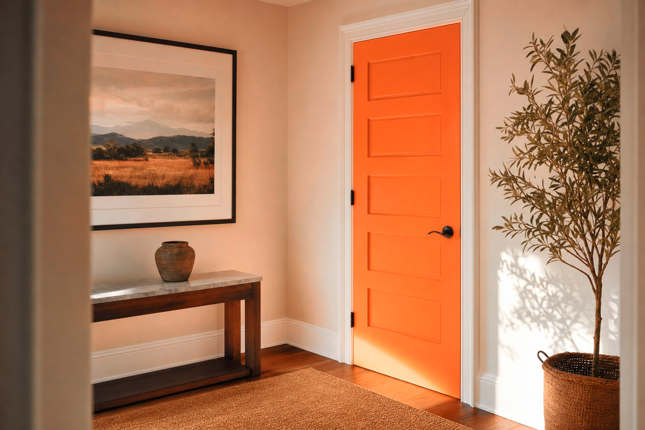 Autumn Gala by Valspar on interior-doors