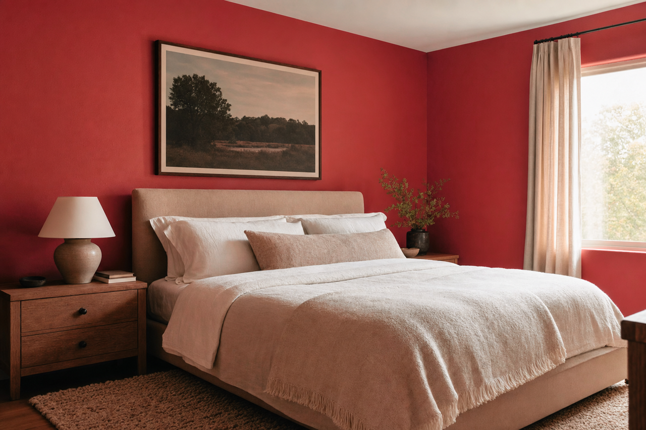 Chili by Benjamin Moore on interiors