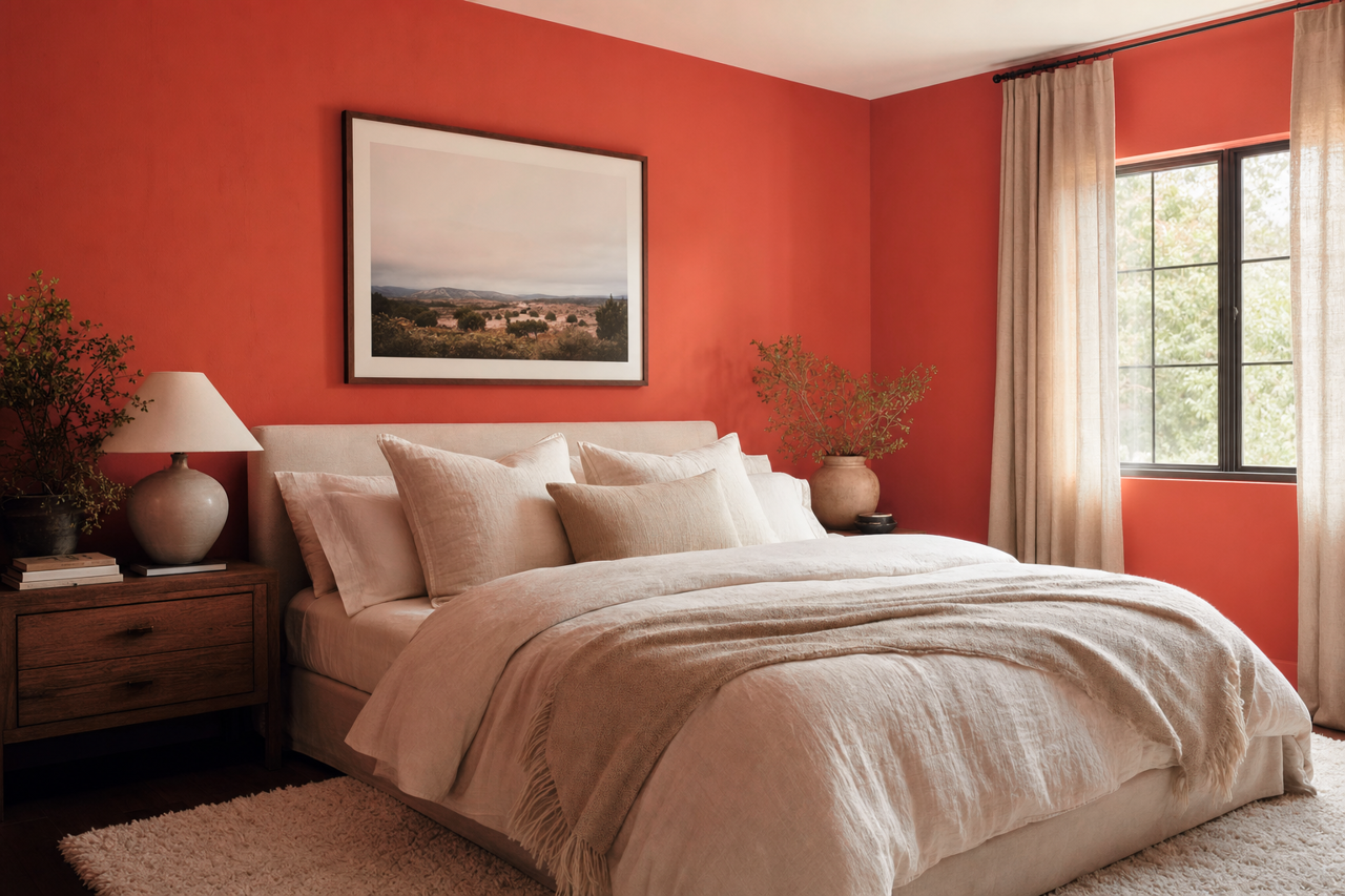 Terra Cotta Red by Valspar on interiors