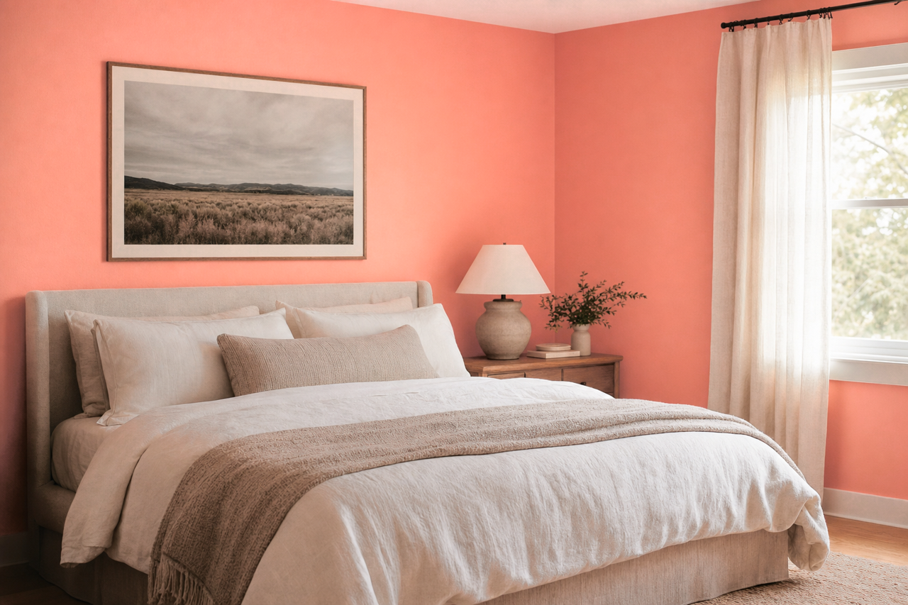 Coral Reef by Valspar on interiors