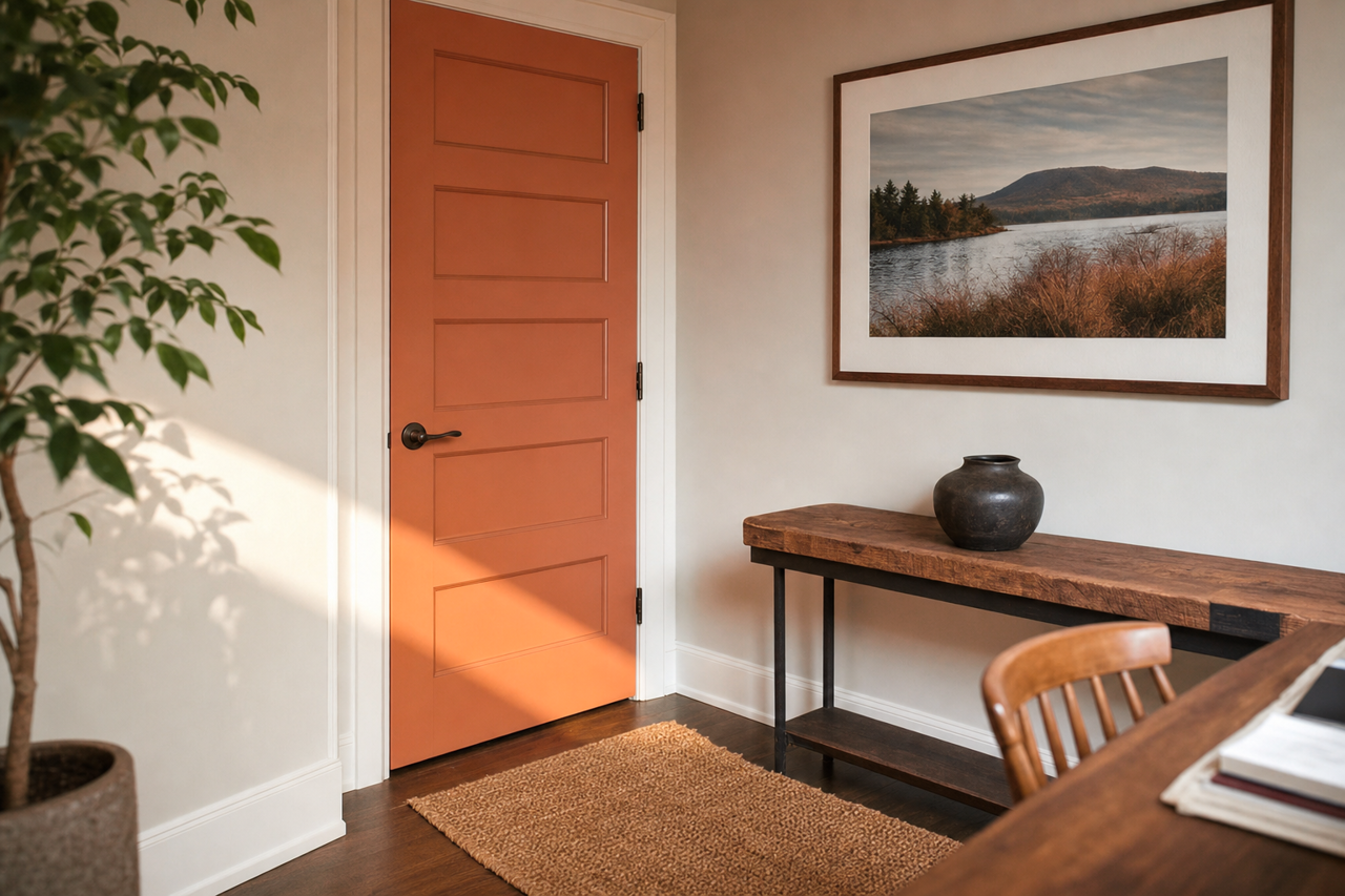 Bear Claw by Valspar on interior-doors