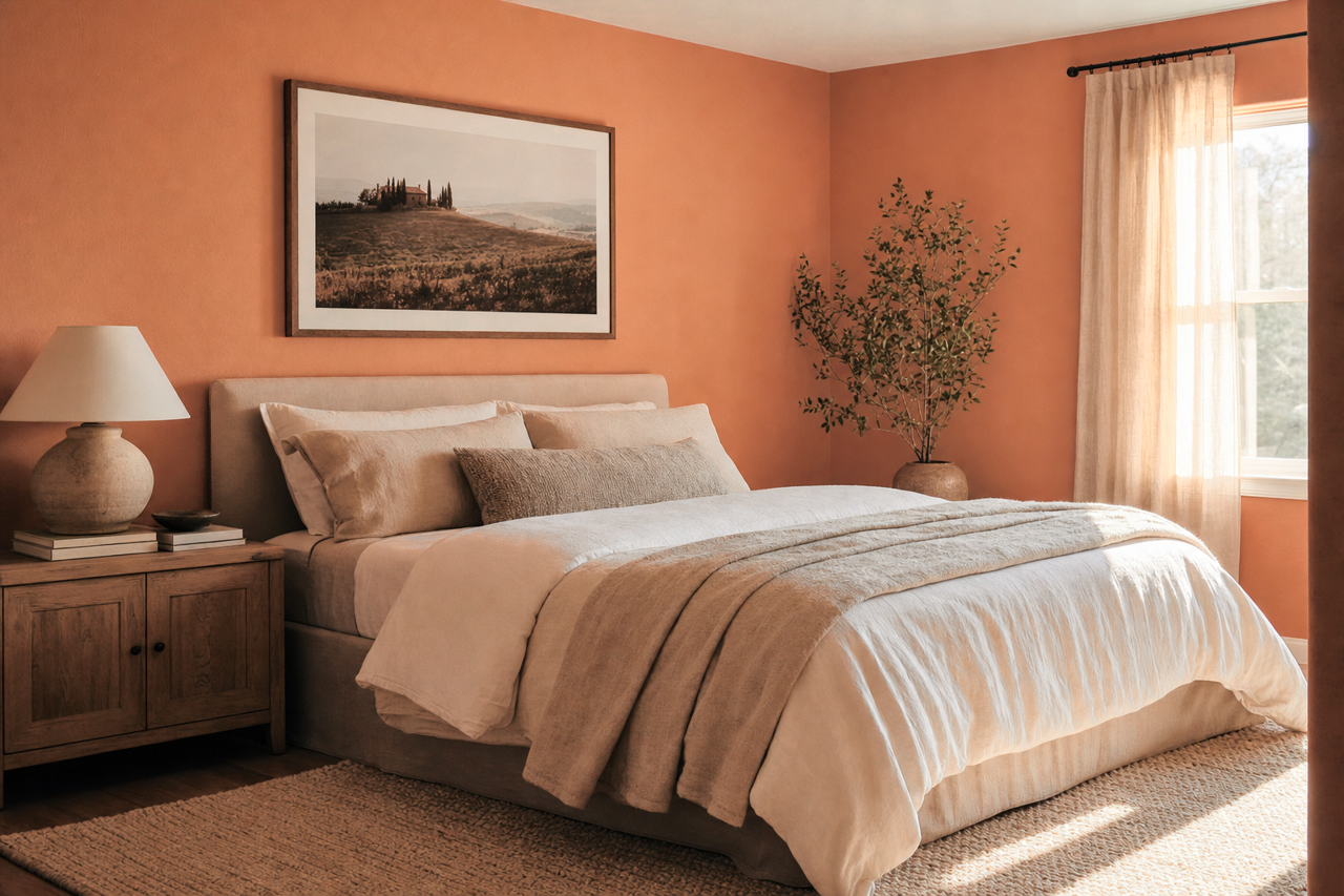 Clove Bud by Valspar on interiors
