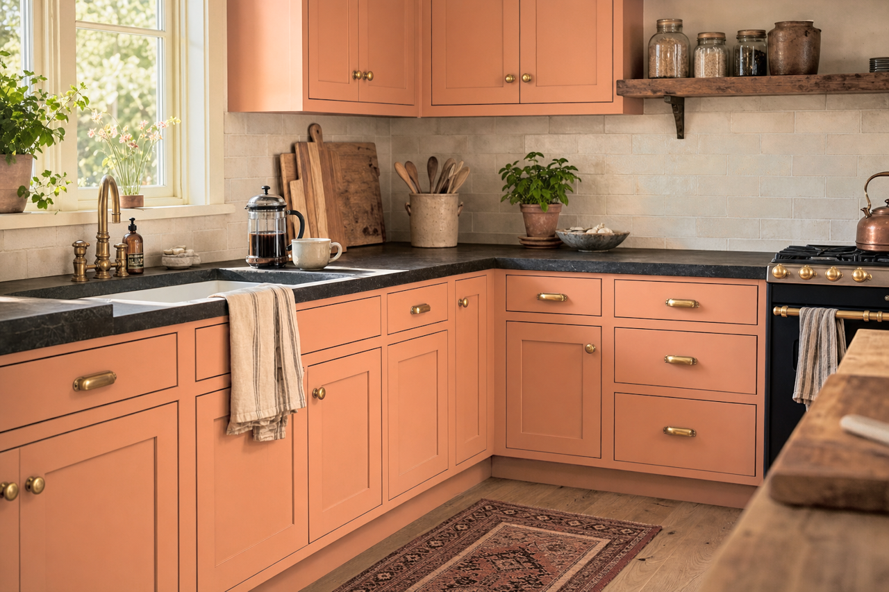 Laredo by Valspar on cabinets