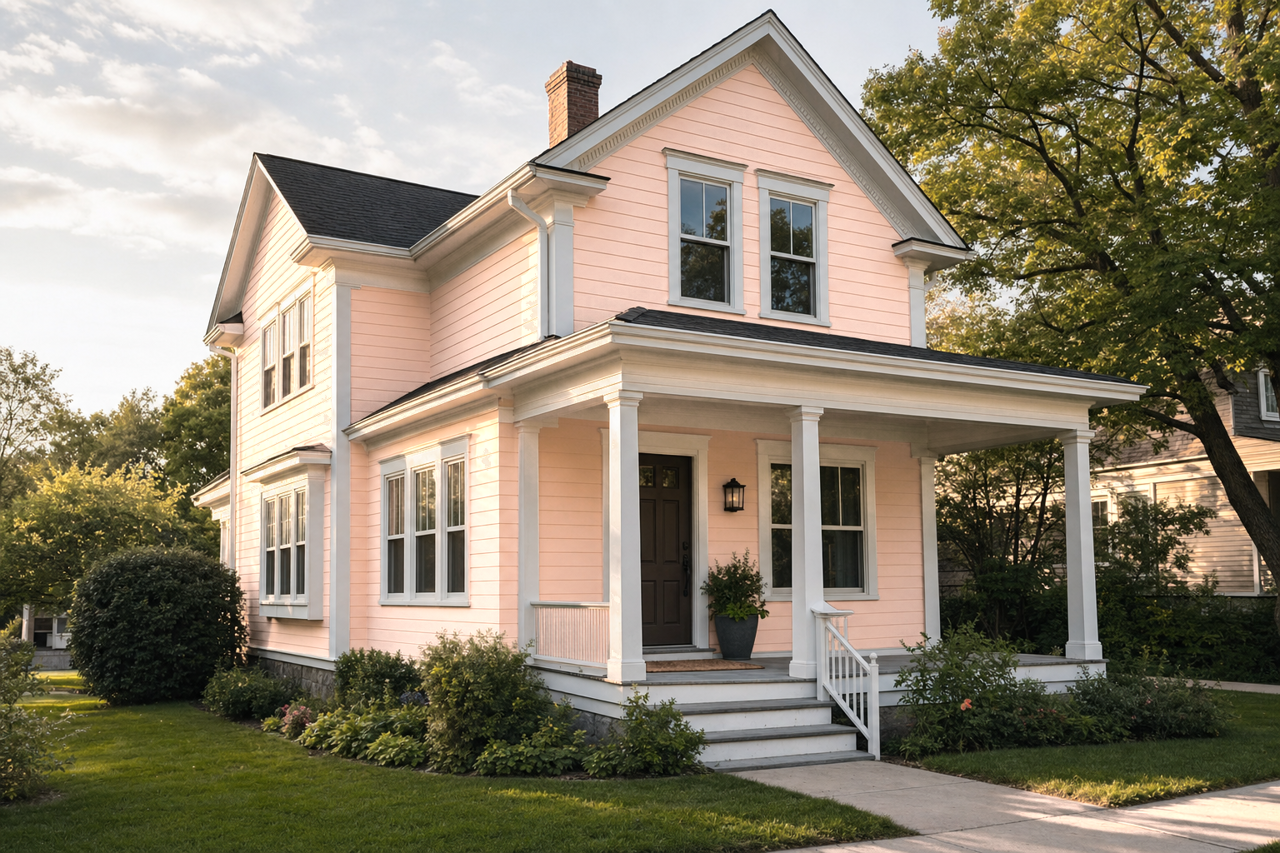 Special Peach by Valspar on exterior