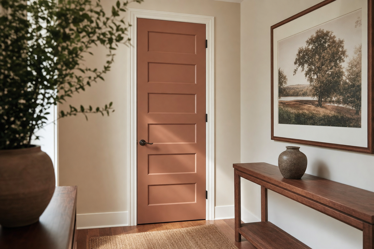 Italian Roast by Valspar on interior-doors
