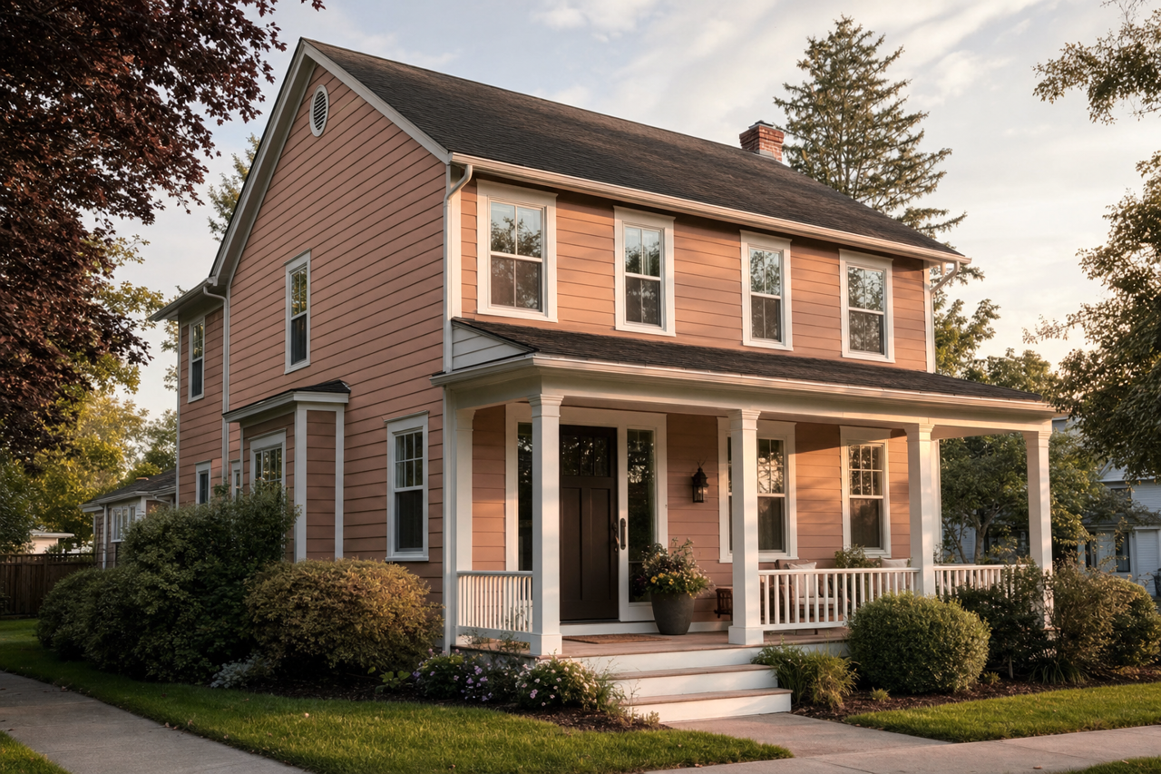 Mocha Java by Valspar on exterior