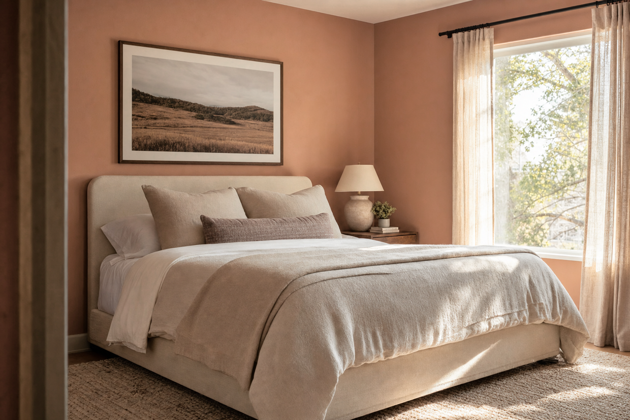 Mocha Java by Valspar on interiors