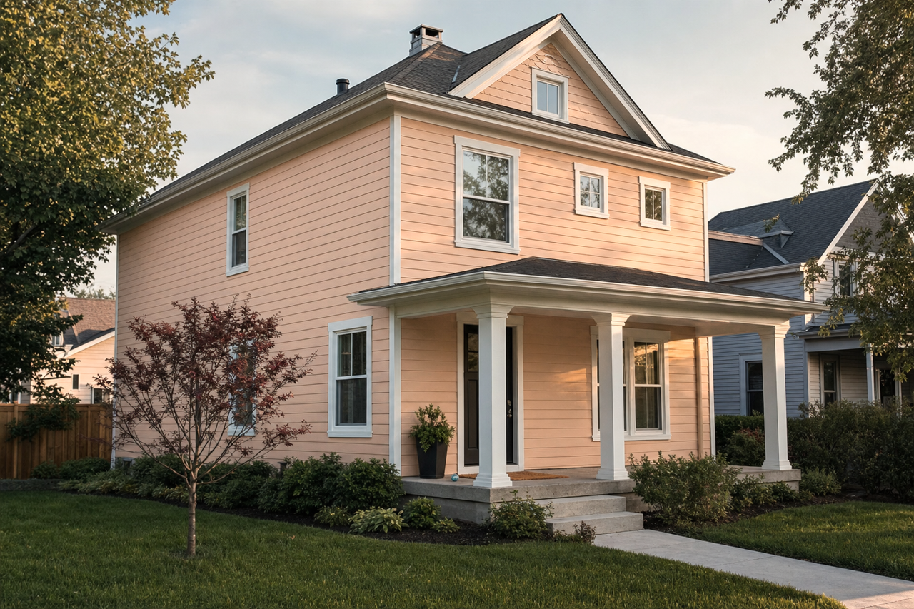 Vienna Beige by Valspar on exterior