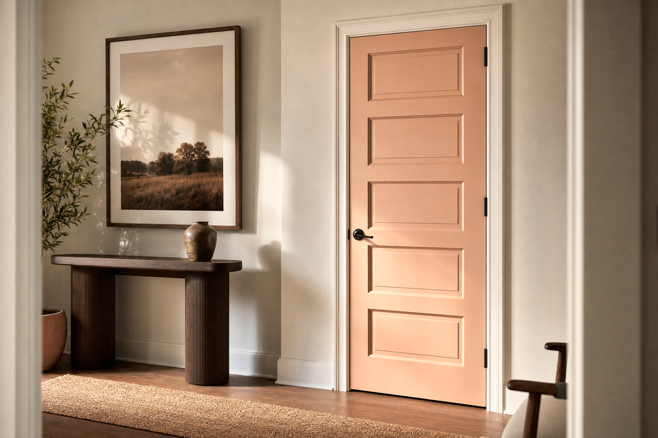 Vienna Beige by Valspar on interior-doors