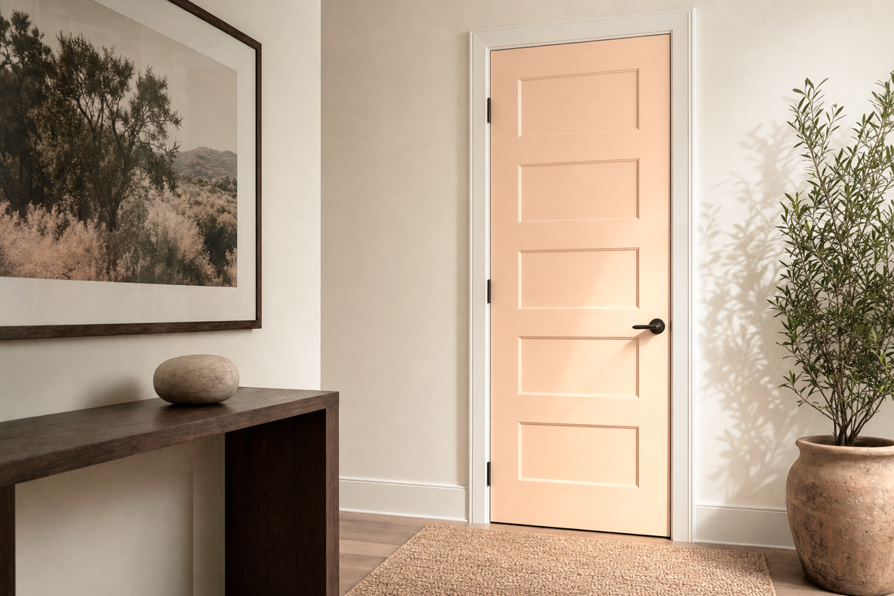 Mesa Sand by Valspar on interior-doors