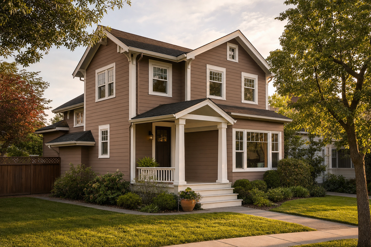 Brown Bark by Valspar on exterior