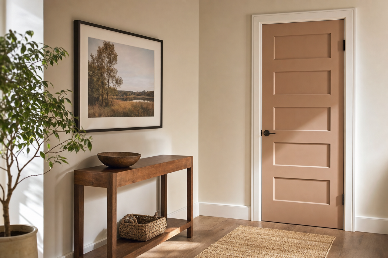 Fudgecicle by Valspar on interior-doors