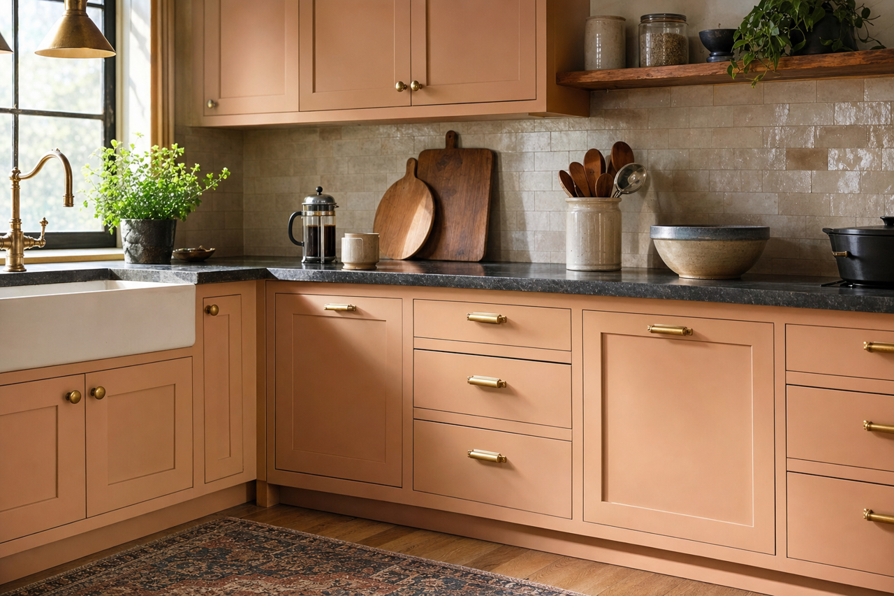 Dust Bunny by Valspar on cabinets