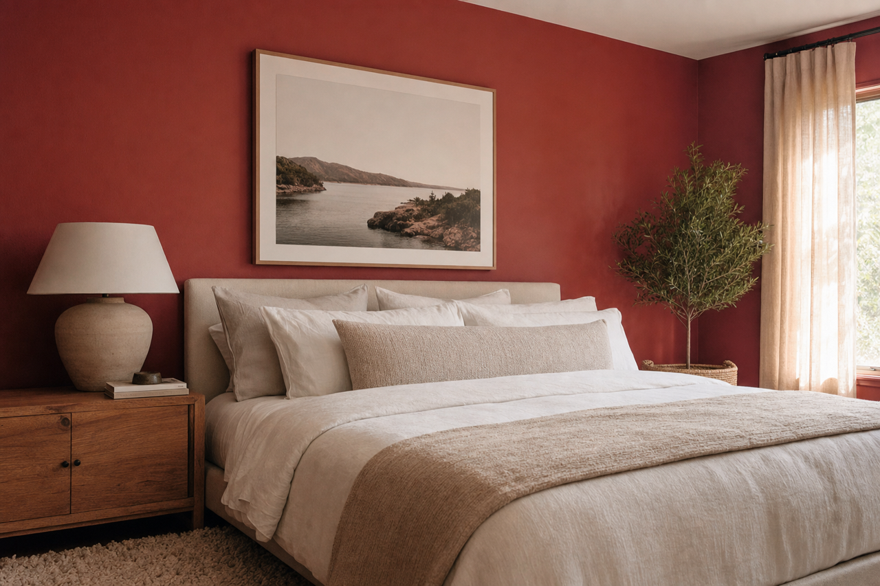 Hot by Benjamin Moore on interiors