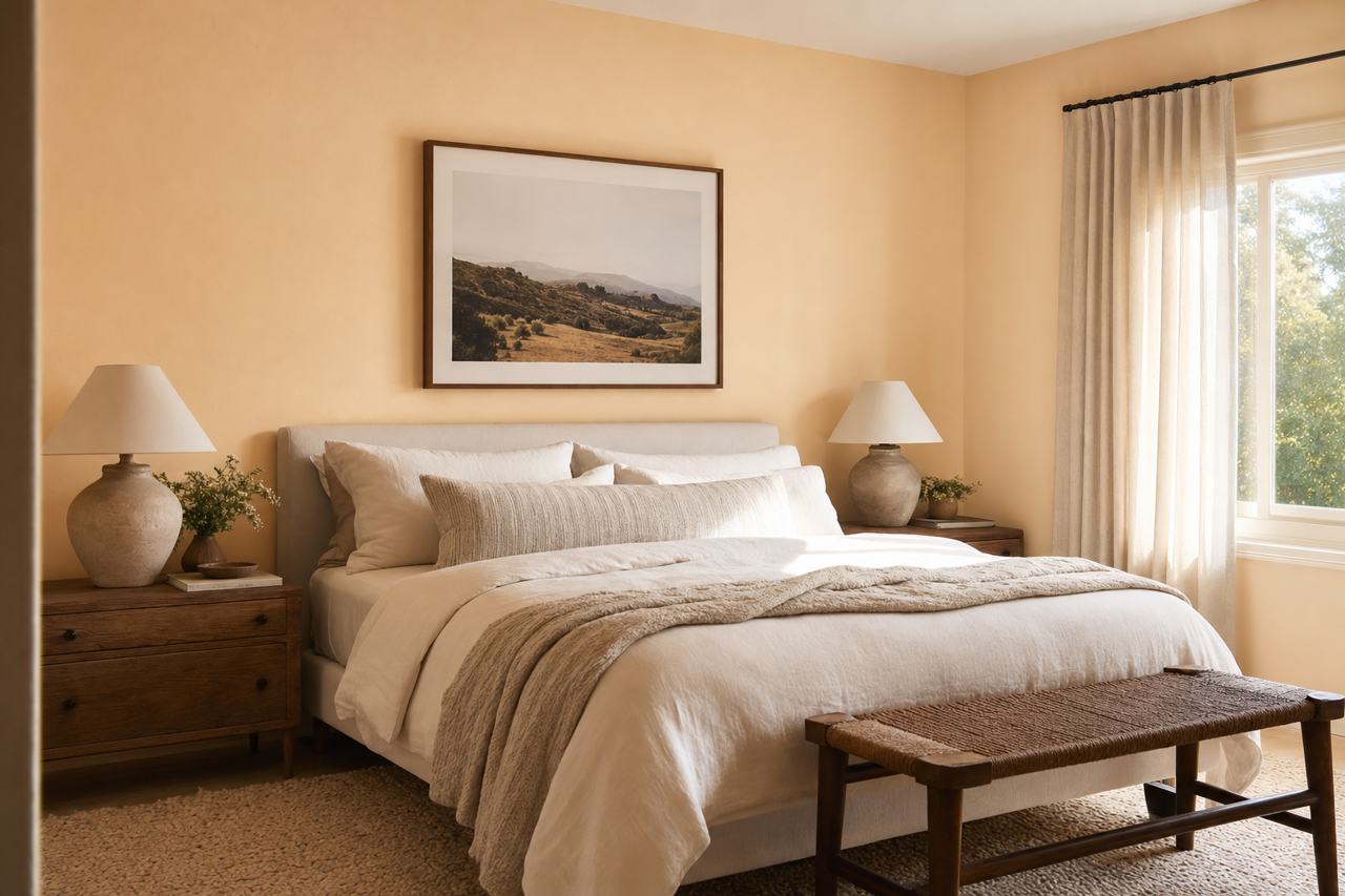 Sweet Almond by Valspar on interiors