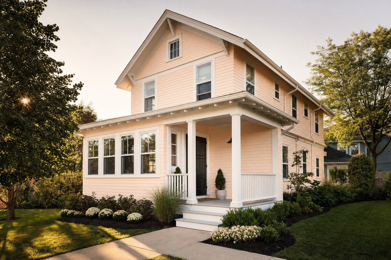 Crystal Pink by Valspar on exterior