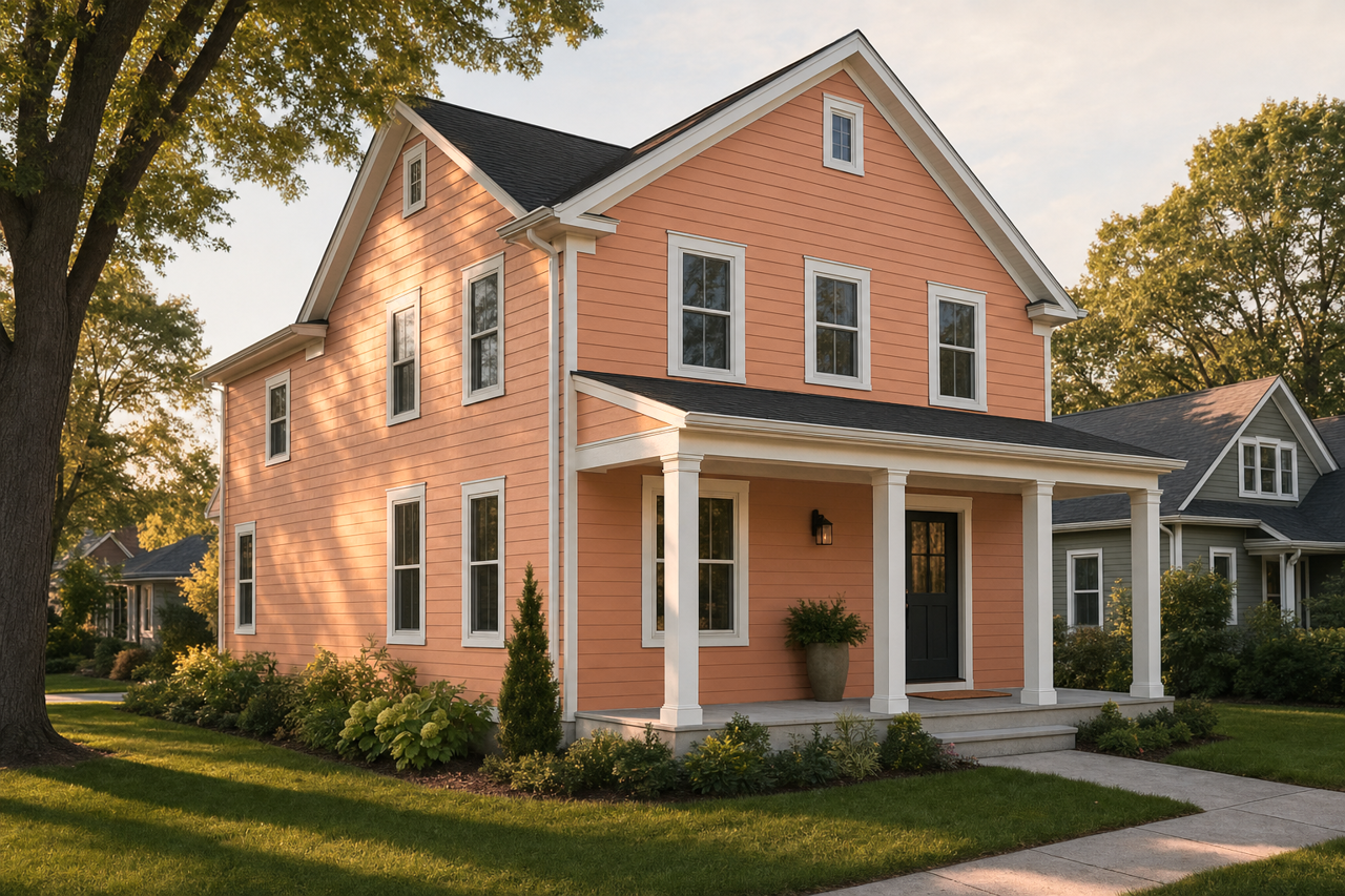 Copper Hide by Valspar on exterior