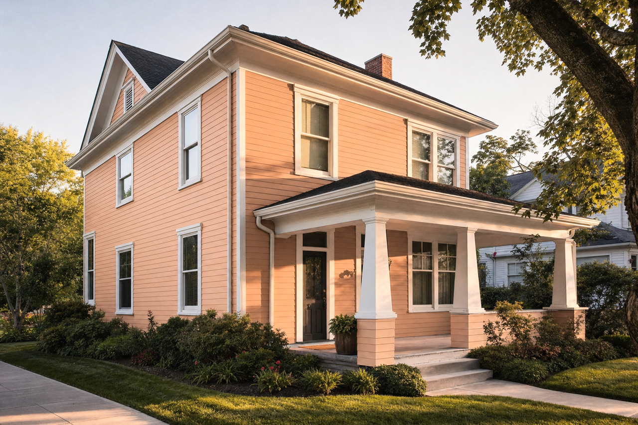 Ginger Bite by Valspar on exterior