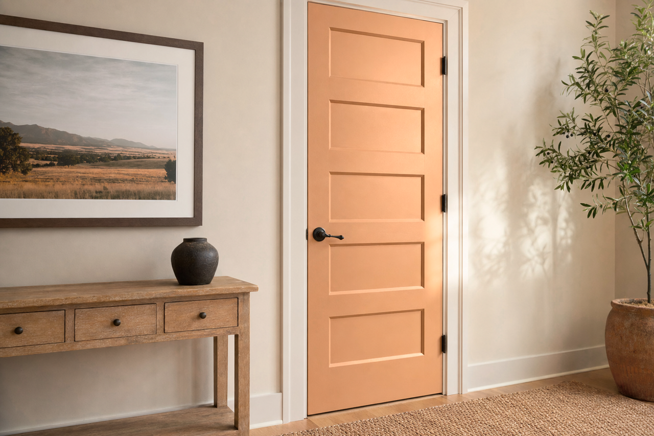 Ginger Bite by Valspar on interior-doors