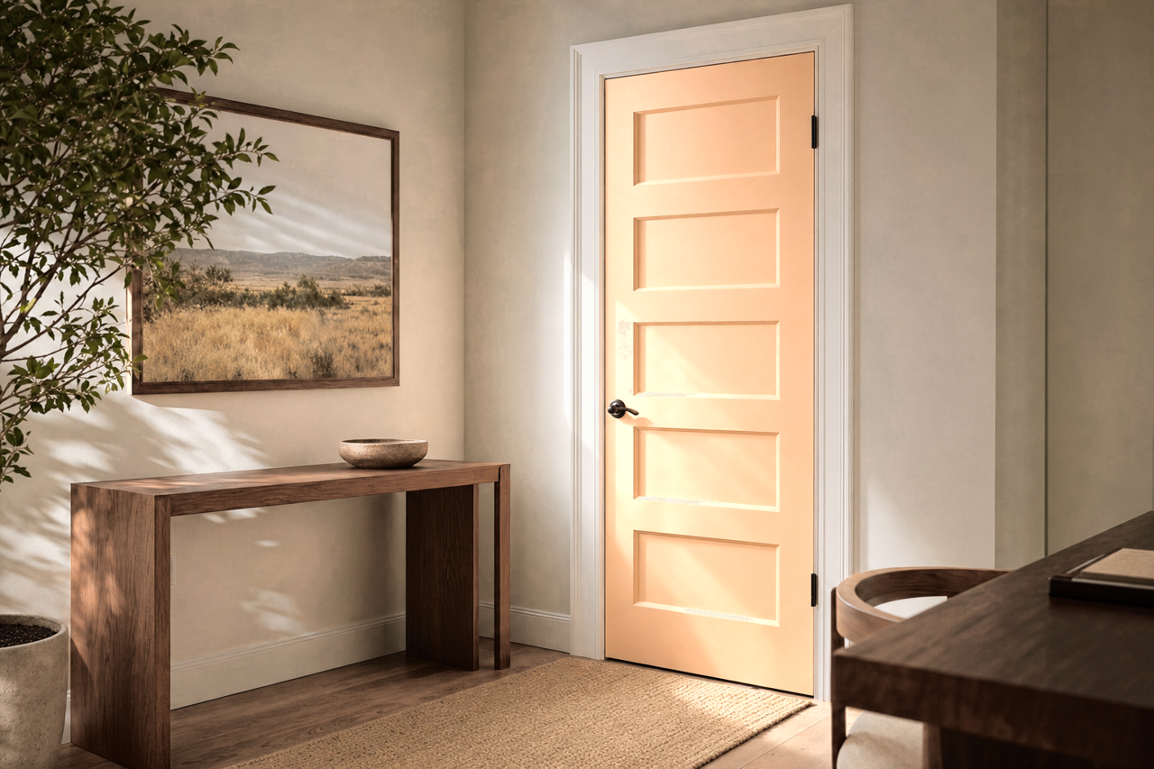 Antelope by Valspar on interior-doors