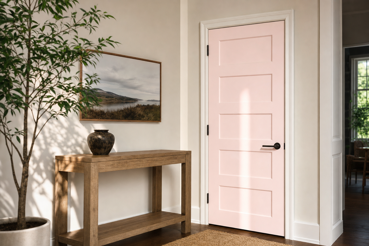 Wispy by Benjamin Moore on interior-doors