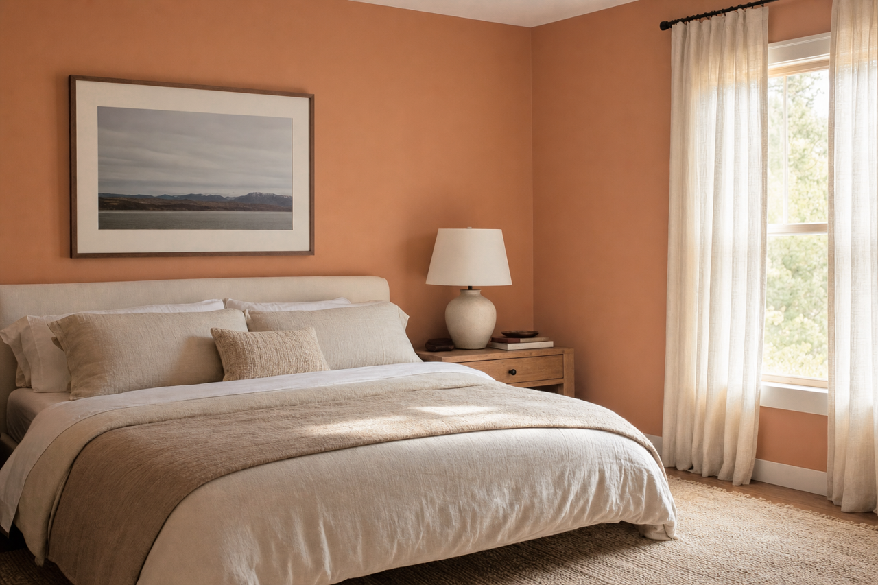 Terra Cotta Trail by Valspar on interiors