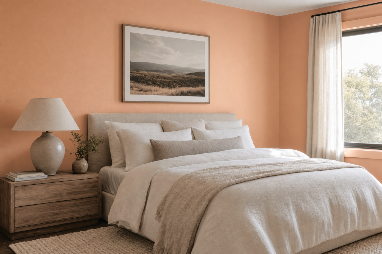 Desert Carnation by Valspar on interiors