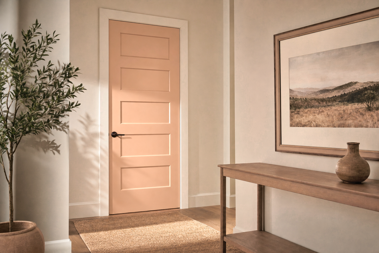 Mojave Sunset by Valspar on interior-doors