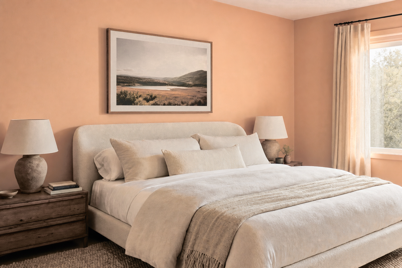 Mojave Sunset by Valspar on interiors