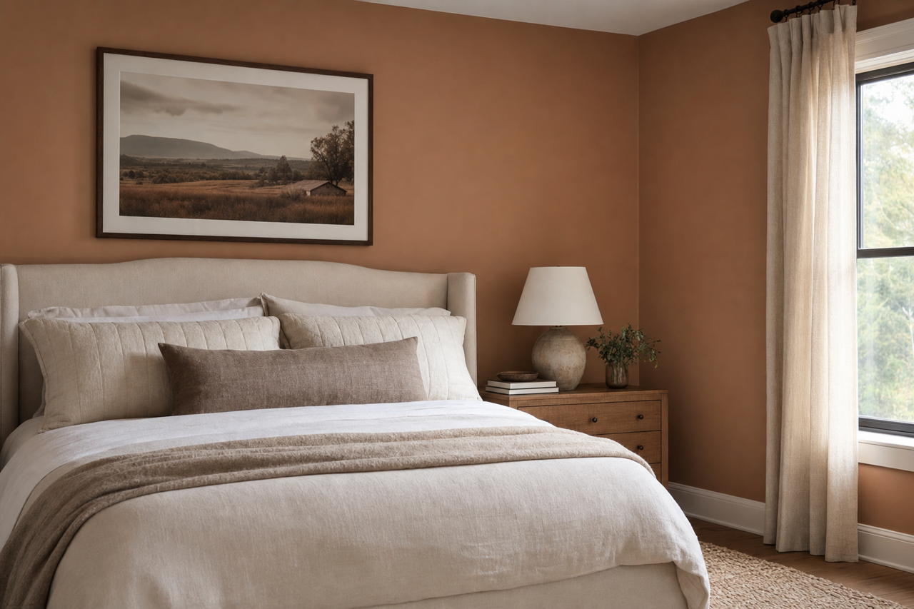 Zanzibar Spice by Valspar on interiors