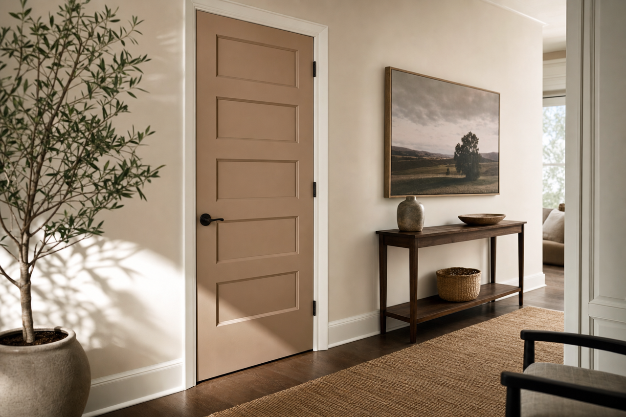 Delta Sandbar by Valspar on interior-doors