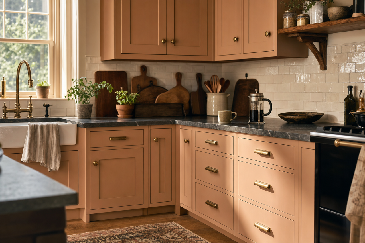 Free Wheeling by Valspar on cabinets